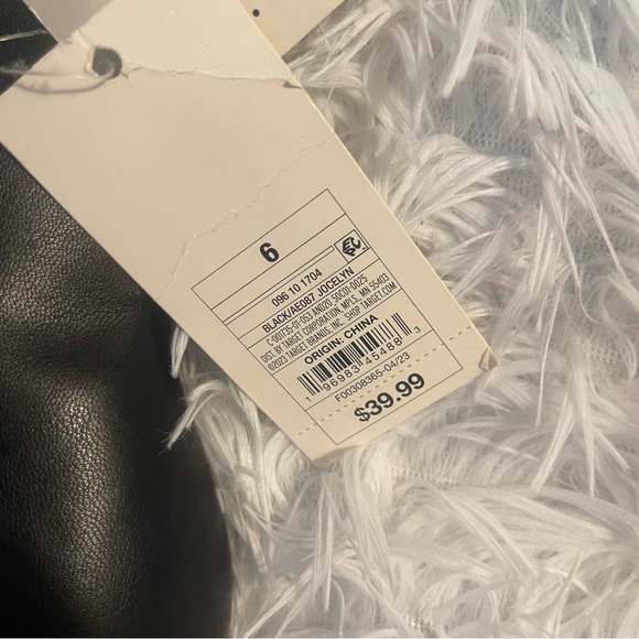 A new day target Black Wedge pointed heels chic Ankle bootie Boots - Picture 5 of 7